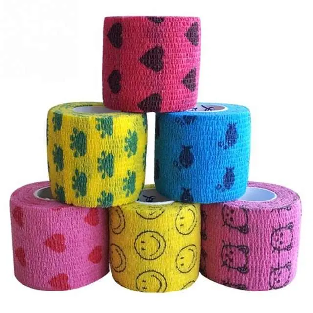 التفاف ، ضمادات متماسكة للف البيطري . Wrap, cohesive bandages for veterinary wrapping