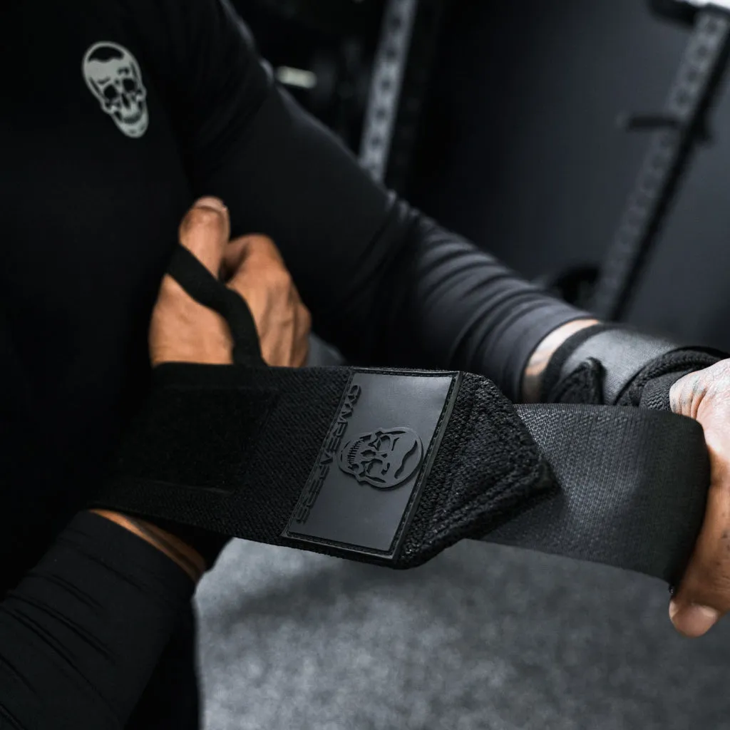 18" Wrist Wraps - Black/Black