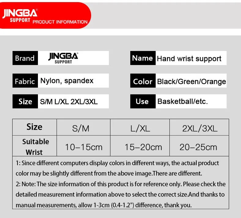 Adjustable Wrist Brace - Sports Protector with Thumb Support and Elastic Wristbands