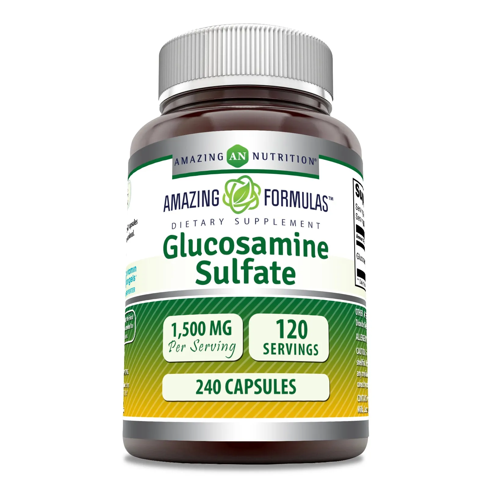 Amazing Formulas Glucosamine Sulfate | 500 Mg | 240 Capsule