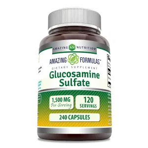 Amazing Formulas Glucosamine Sulfate | 500 Mg | 240 Capsule
