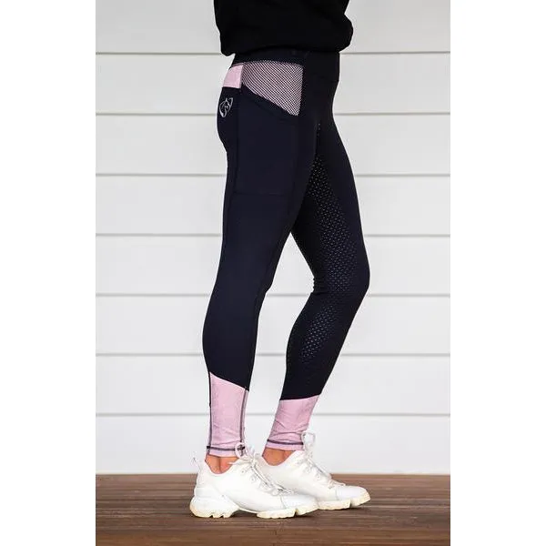 BARE Equestrian Performance Riding Tights - Rose