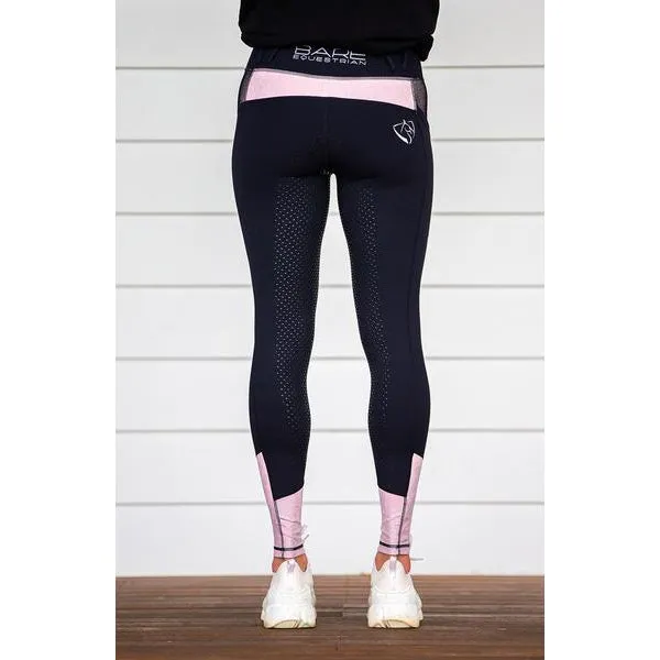 BARE Equestrian Performance Riding Tights - Rose