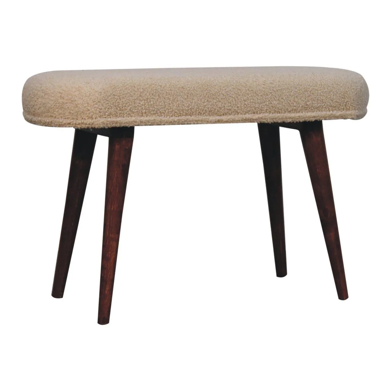Boucle Nordic Bench - Honey Caramel by Couch.com