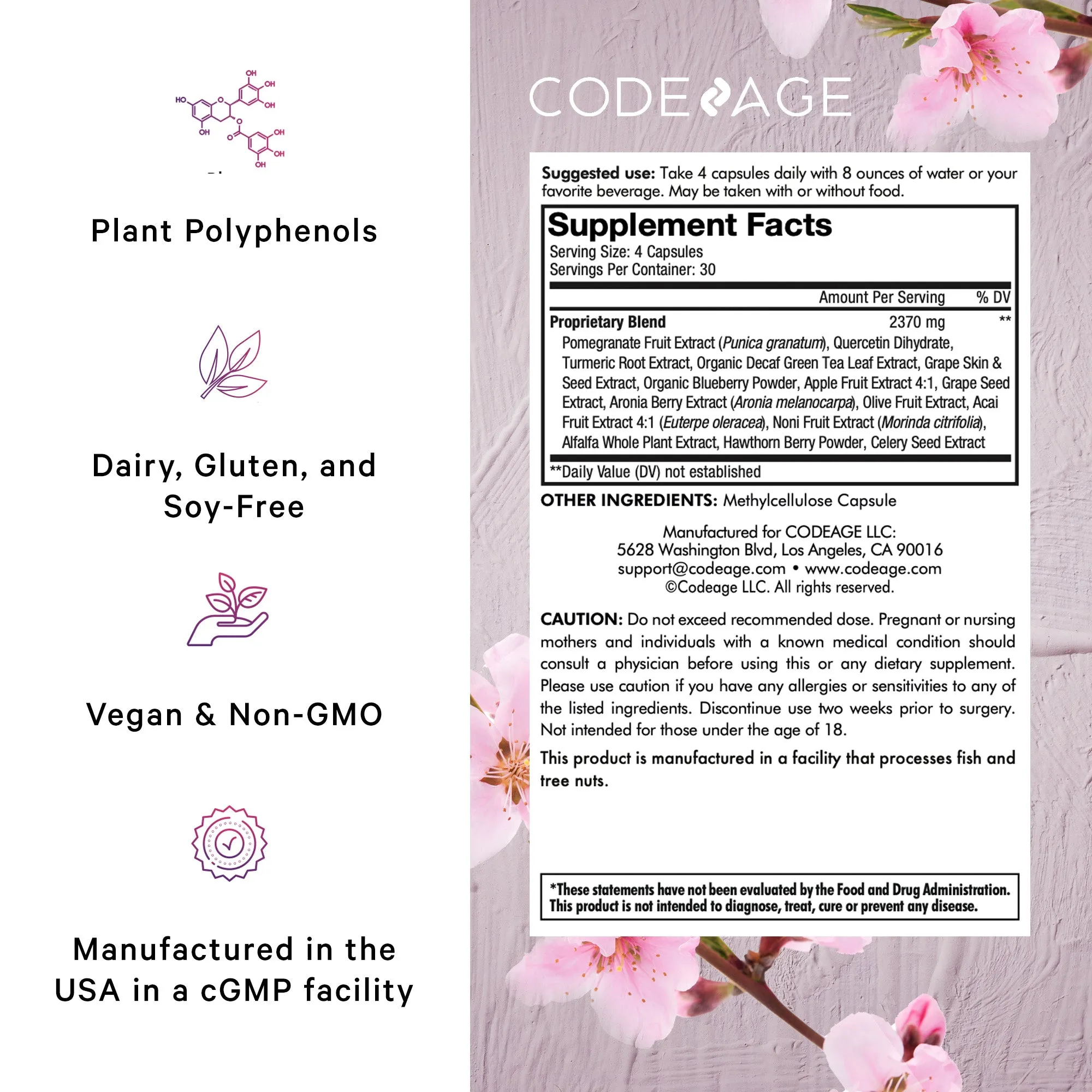 Codeage Polyphenols Broad Spectrum