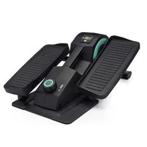 Cubii JR1 Seated Under Desk Elliptical Machine for Home Workout, Mini Elliptical, Desk Bike Pedal Exerciser, Whisper Quiet, Under Desk Pedal Exerciser w/Adjustable Resistance & LCD Display - Aqua