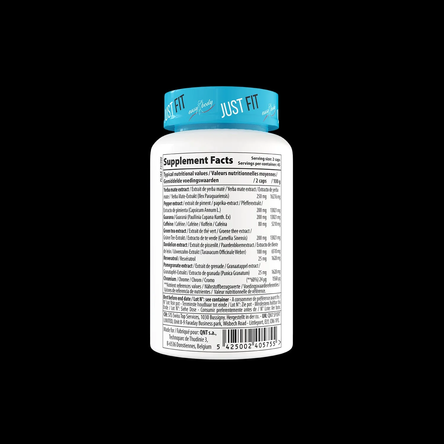 Easy Body Lipitek Fat Burner Weight Loss Caps For Women x 90