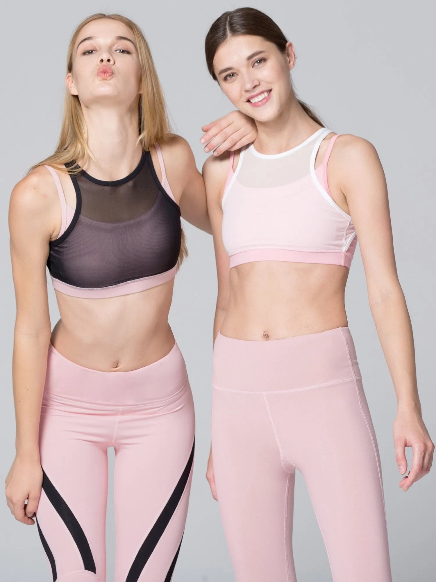 EVOLUTION ANKLE CROPS, ROSE/BLACK