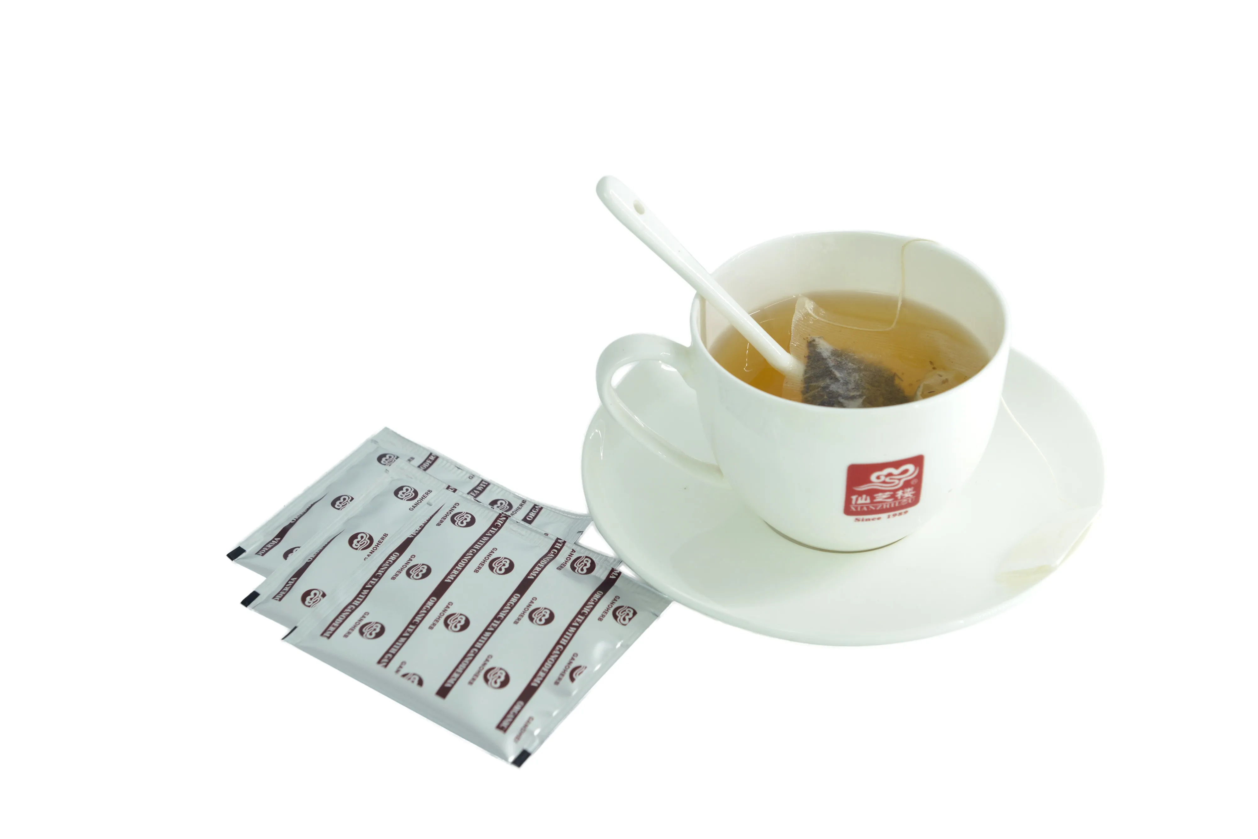 Free Sample Premium High Quality Wholesale 100% Organic reishi Mushroom lingzhi Extract Green Tea Bag Ganoderma Tea