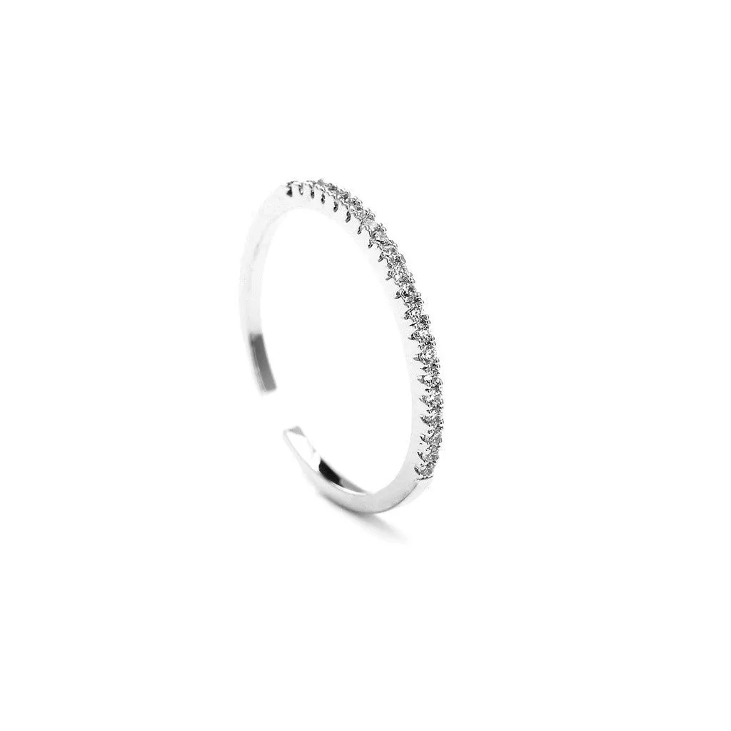 Glitter Glam Cubic Zirconia Ring