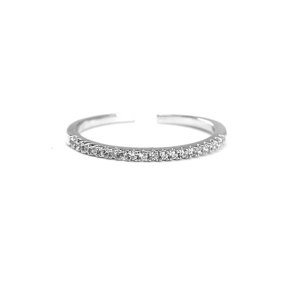 Glitter Glam Cubic Zirconia Ring
