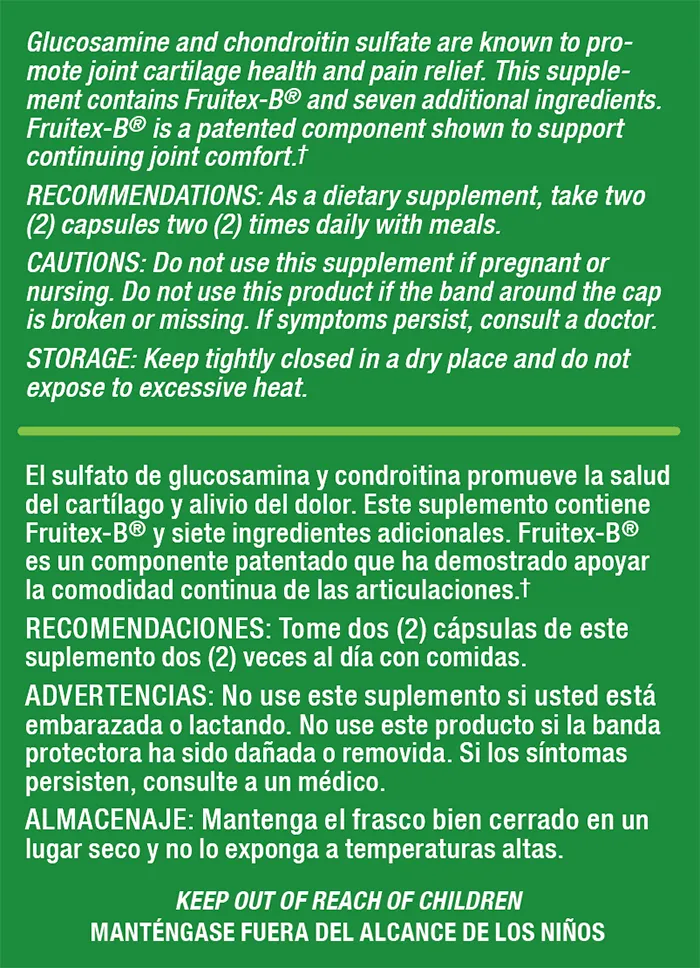 Glucosamine & Chondroitin 