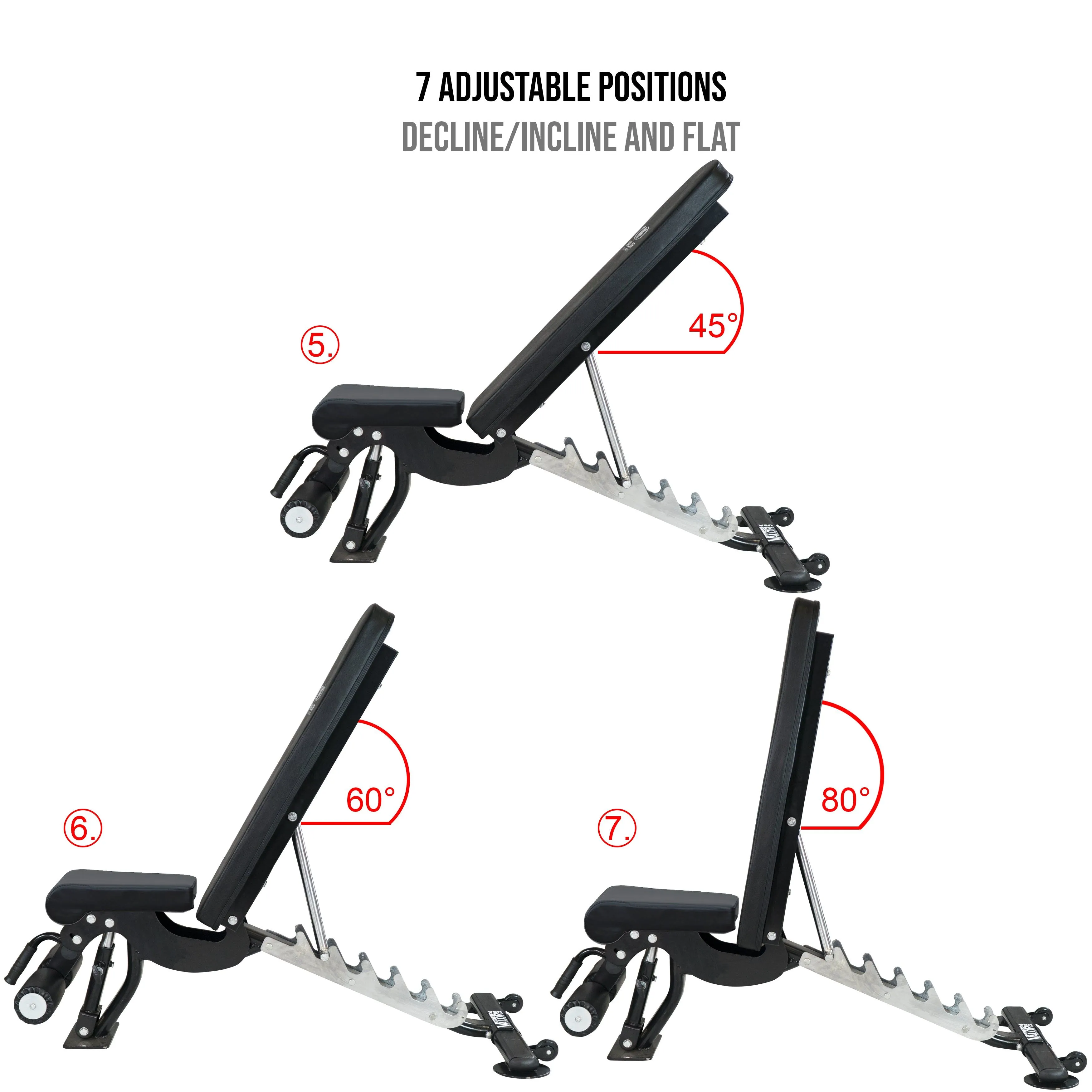 Heavy Duty Flat - Incline - Decline Weight Bench