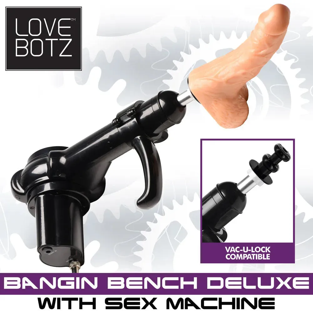 LoveBotz Bangin Bench Deluxe with Sex Machine -  Sex Bench with Mains Powered Machine