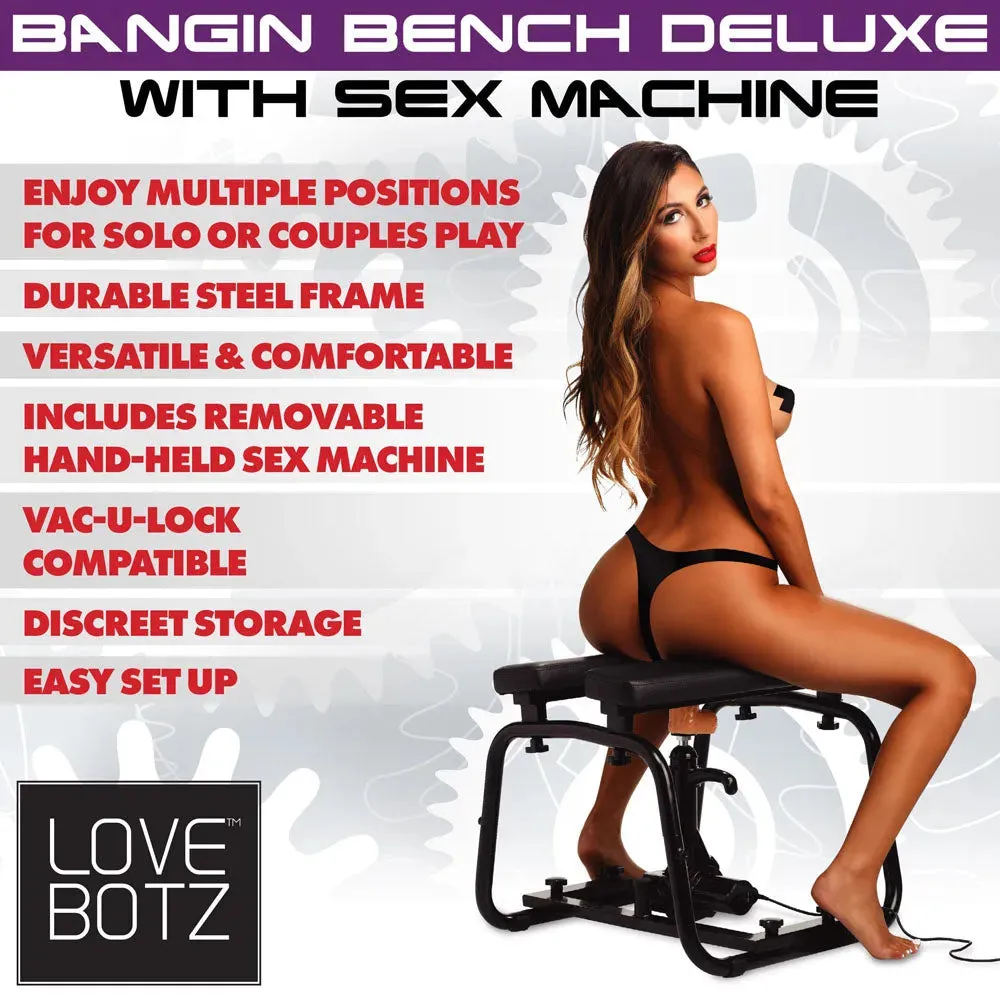 LoveBotz Bangin Bench Deluxe with Sex Machine -  Sex Bench with Mains Powered Machine