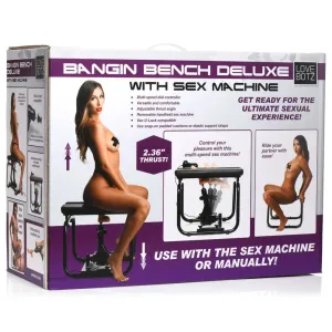 LoveBotz Bangin Bench Deluxe with Sex Machine -  Sex Bench with Mains Powered Machine