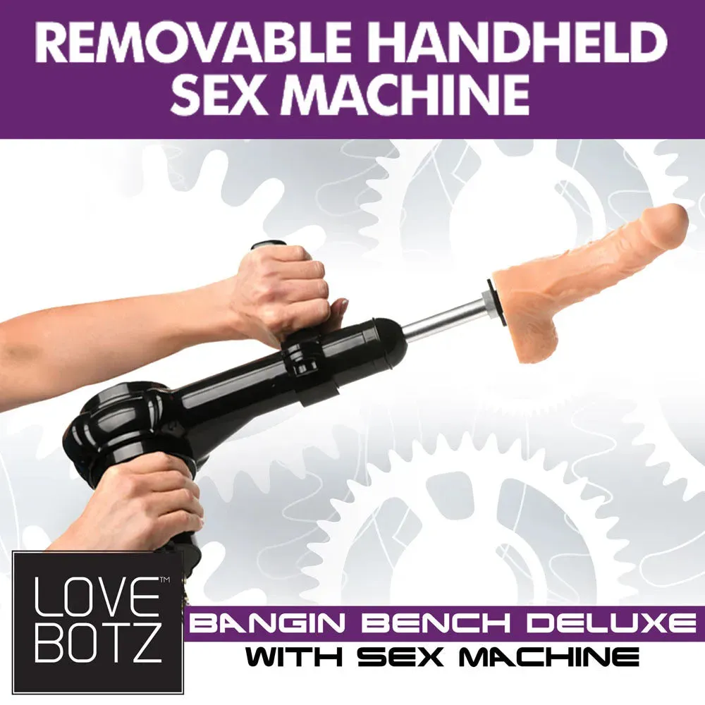LoveBotz Bangin Bench Deluxe with Sex Machine -  Sex Bench with Mains Powered Machine