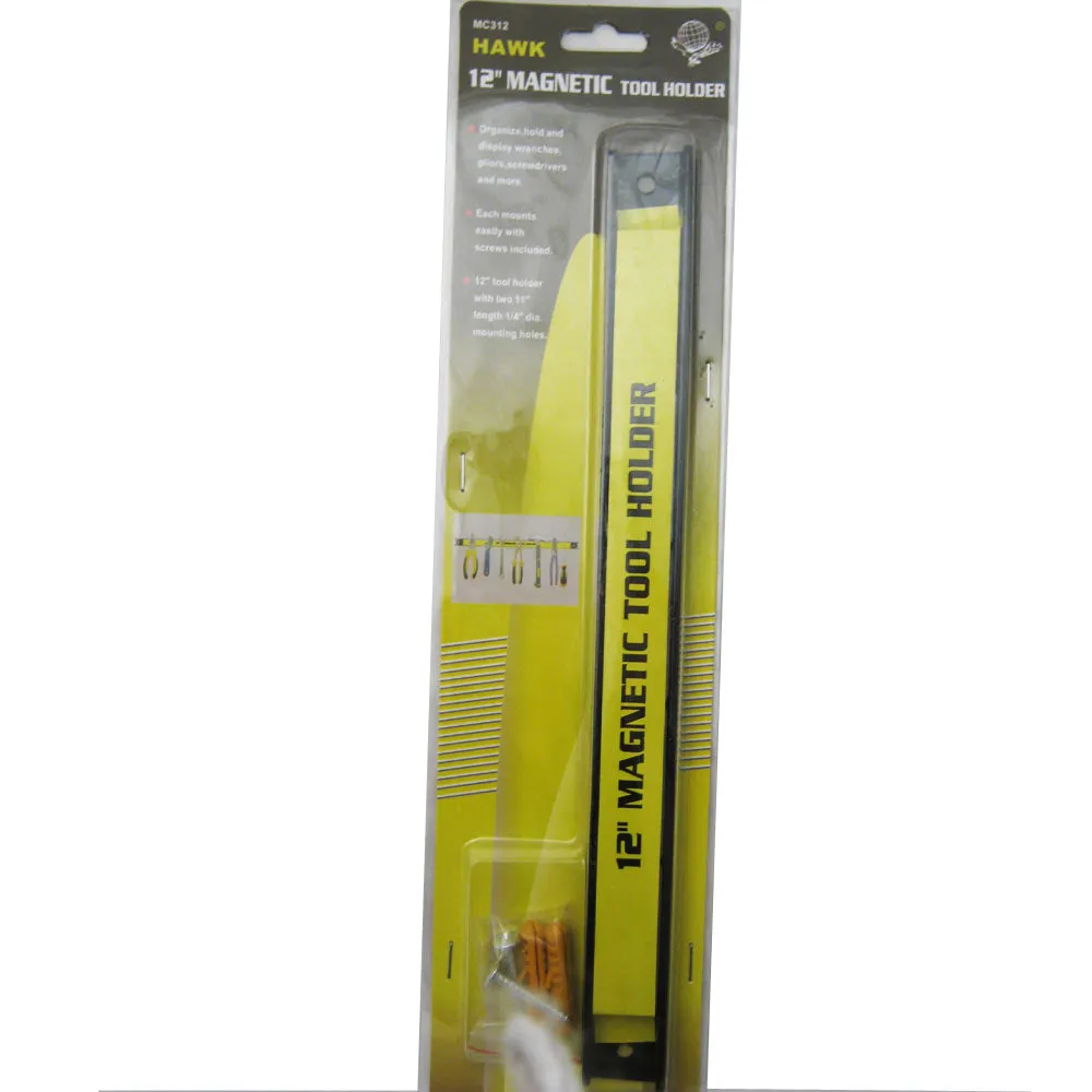 Magnetic Tool Rack Bar Holder Workshop 12" Home Organizer Storage Knife Wrench