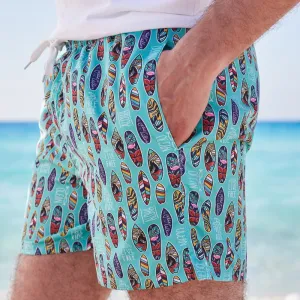 Men summer swimwear Surf boards