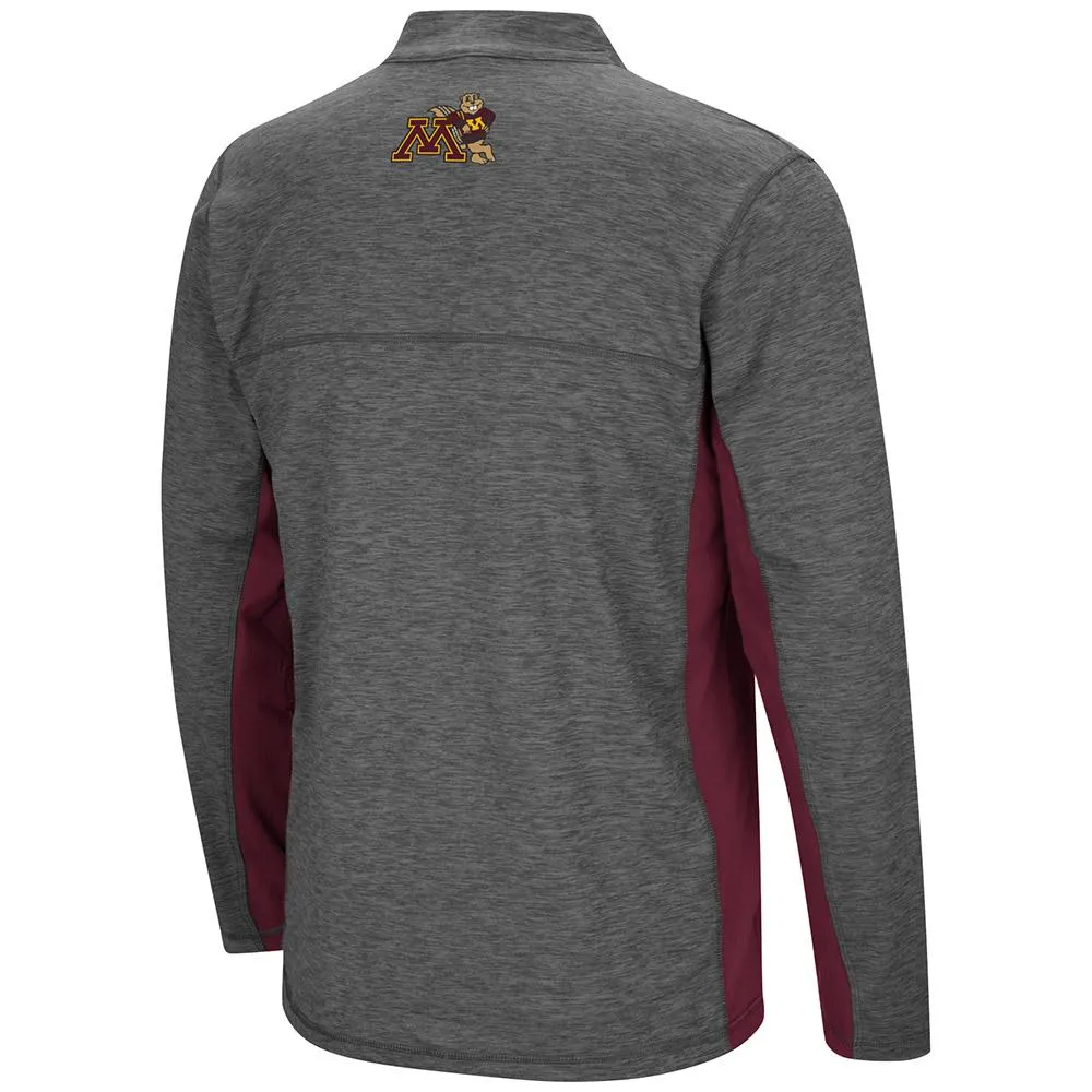 Minnesota Golden Gophers Colosseum Gray Milton 1/4 Zip LS Windshirt