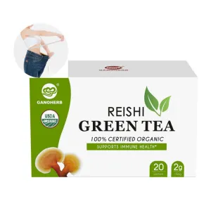 mmunity Boosters – 100% Organic Reishi Mushroom Lingzhi Extract Green Tea