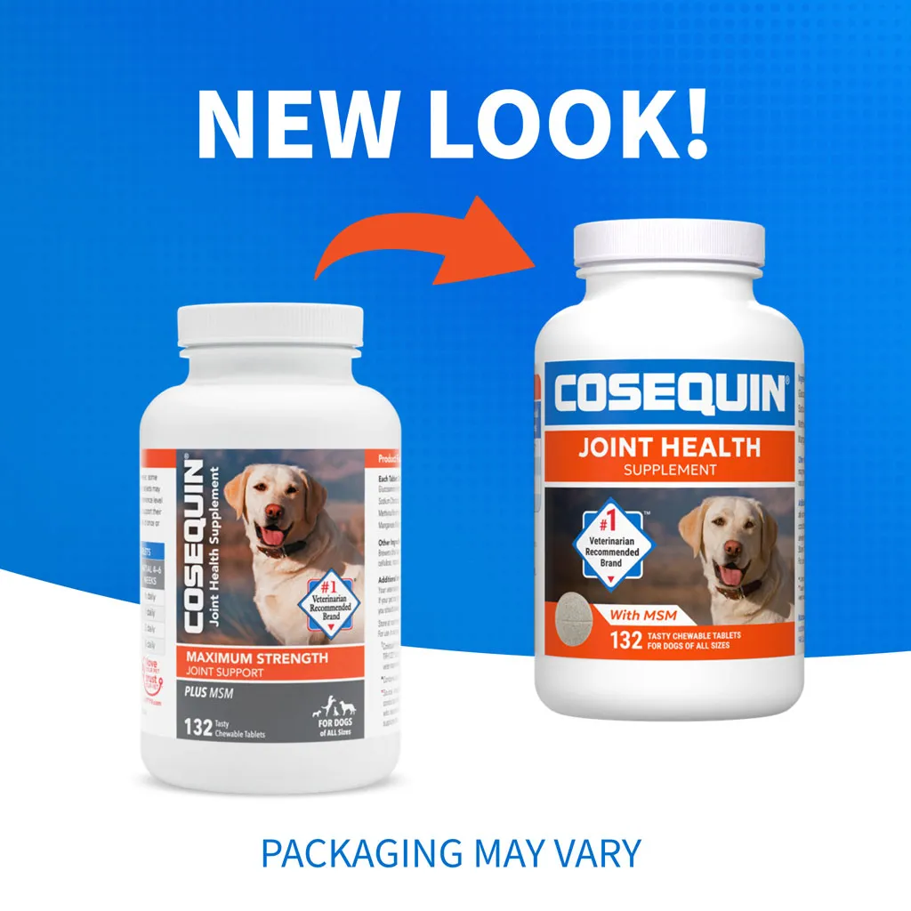 Nutramax Cosequin Maximum Strength Joint Health Supplement for Dogs - With Glucosamine, Chondroitin, and MSM