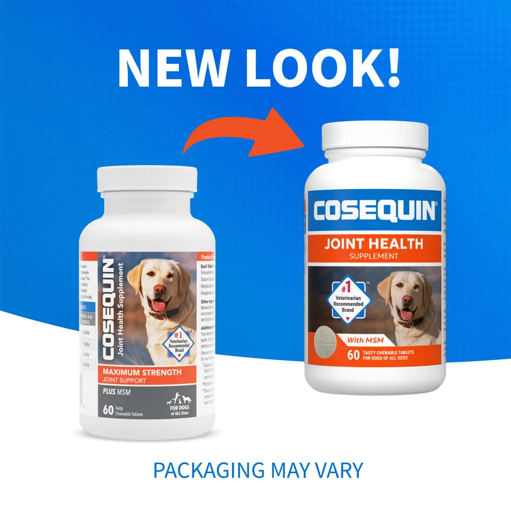 Nutramax Cosequin Maximum Strength Joint Health Supplement for Dogs - With Glucosamine, Chondroitin, and MSM