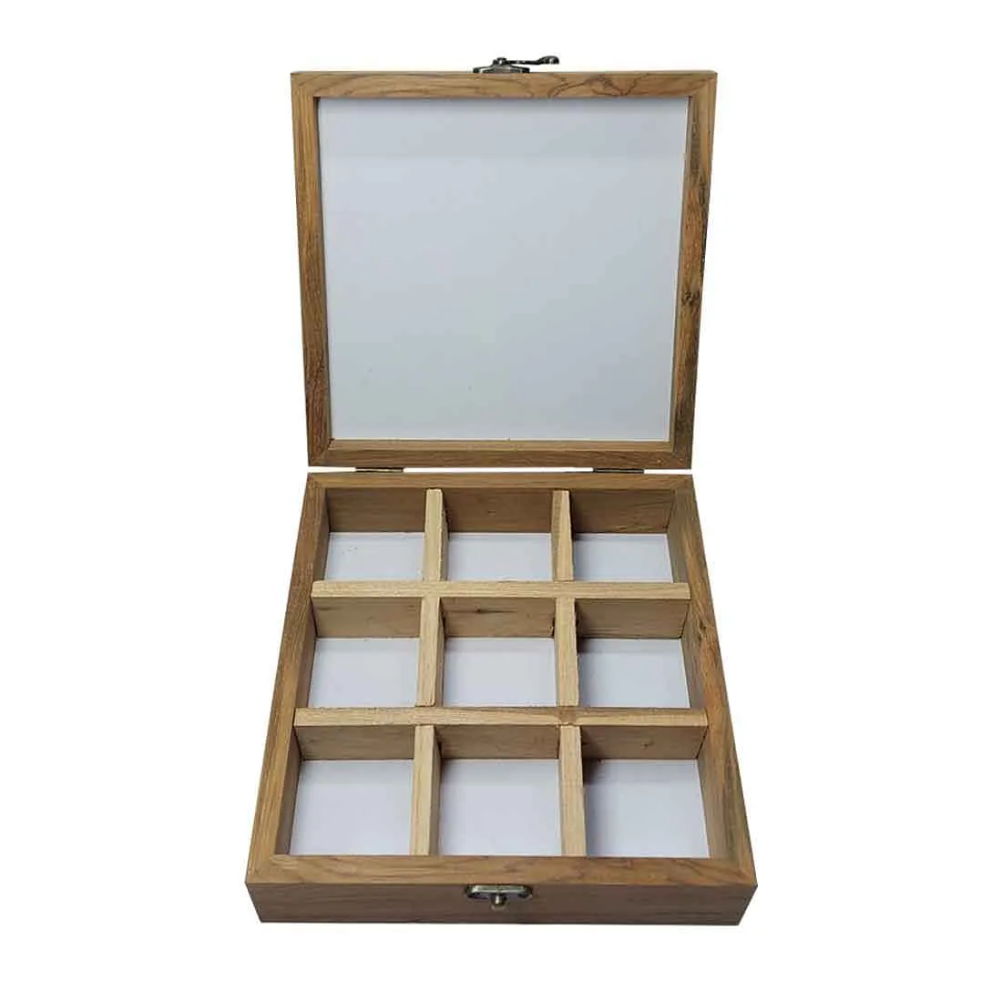 Personalised Jewellery Makeup Organizer Box with Name - Watercolor