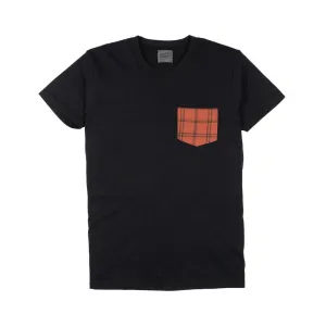 Pocket Tee (Black   Big Slub Vintage Flannel   Red)