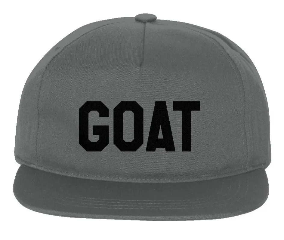 "GOAT" Embroidered Snapback Cap