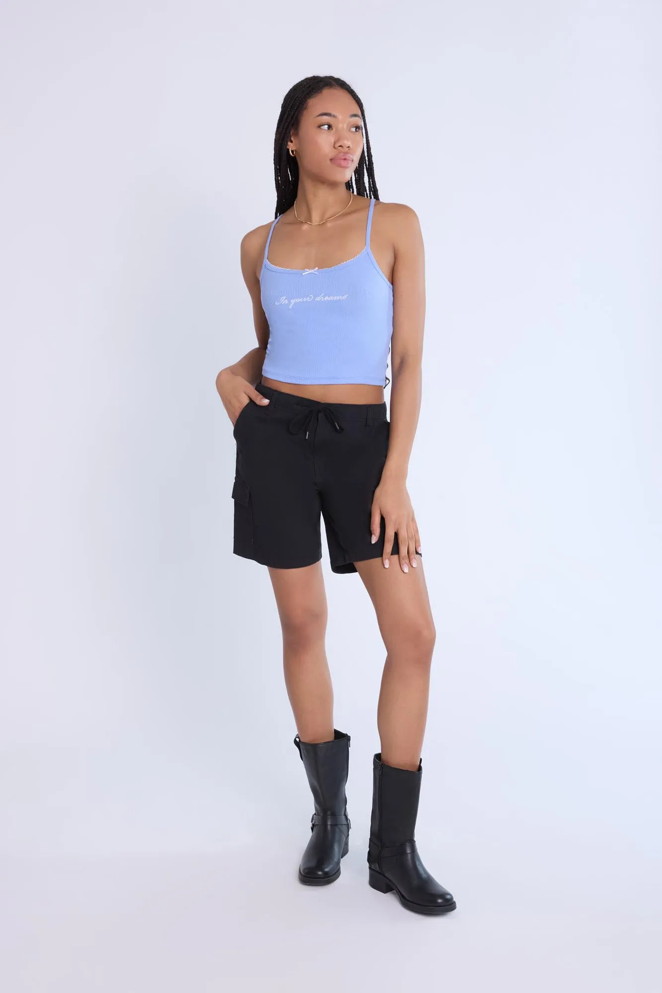 Ribbed Picot Edge Camisole