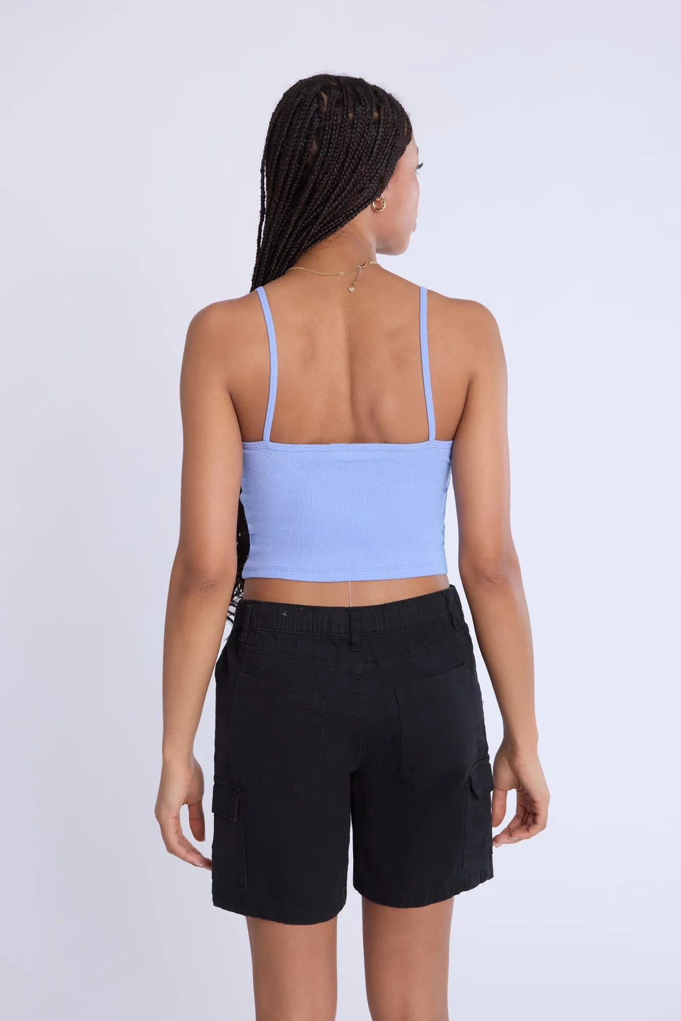 Ribbed Picot Edge Camisole