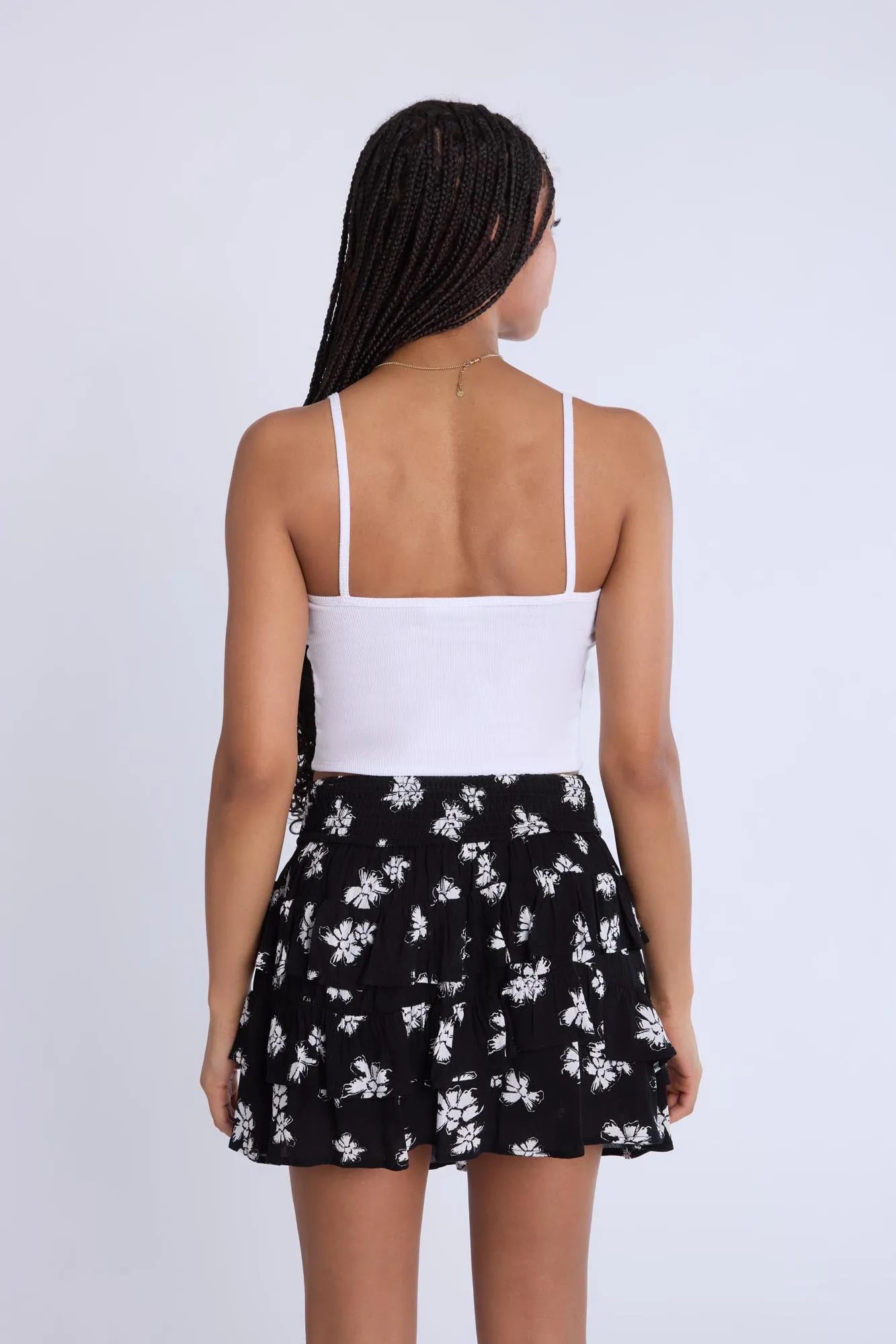 Ribbed Picot Edge Camisole