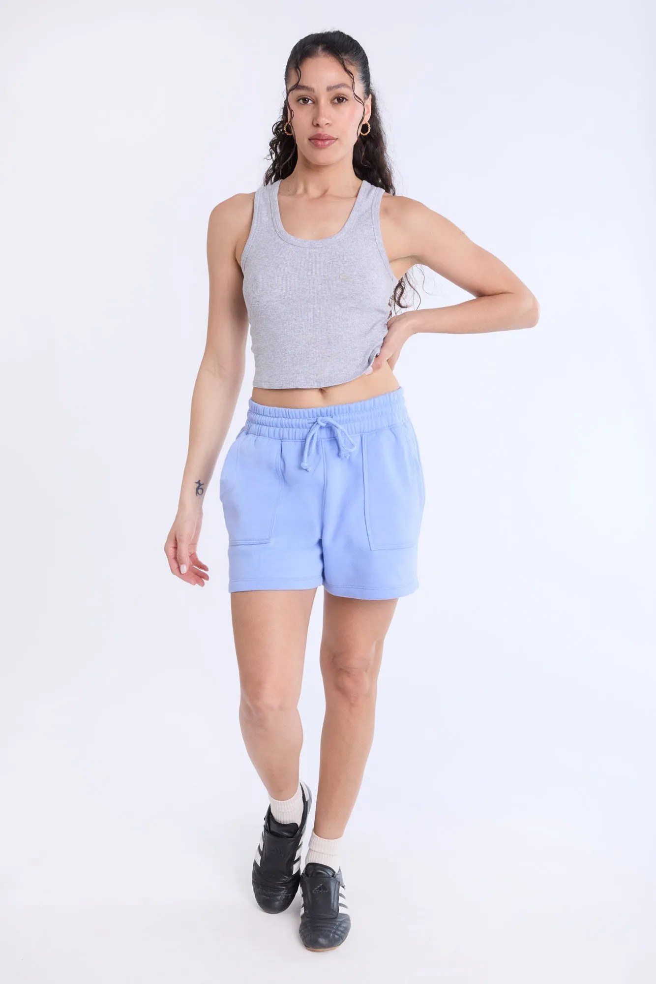 Ribbed Scoop Neck Tank Top