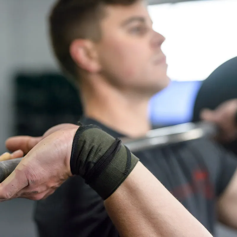 Strength Wrist Wraps - Adjustable Support - Ranger Green