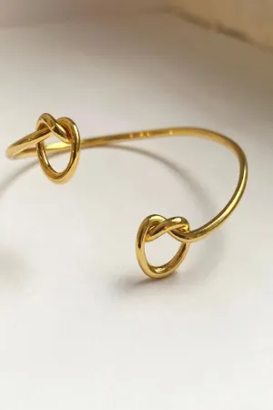 The Forget Me Knot Cuff by Etymology Jewelry