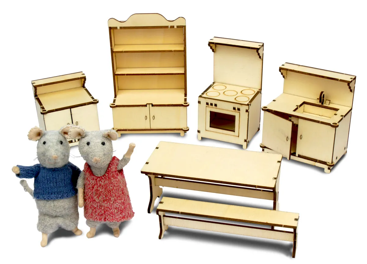 The Mouse Mansion Furniture Kit- Kitchen