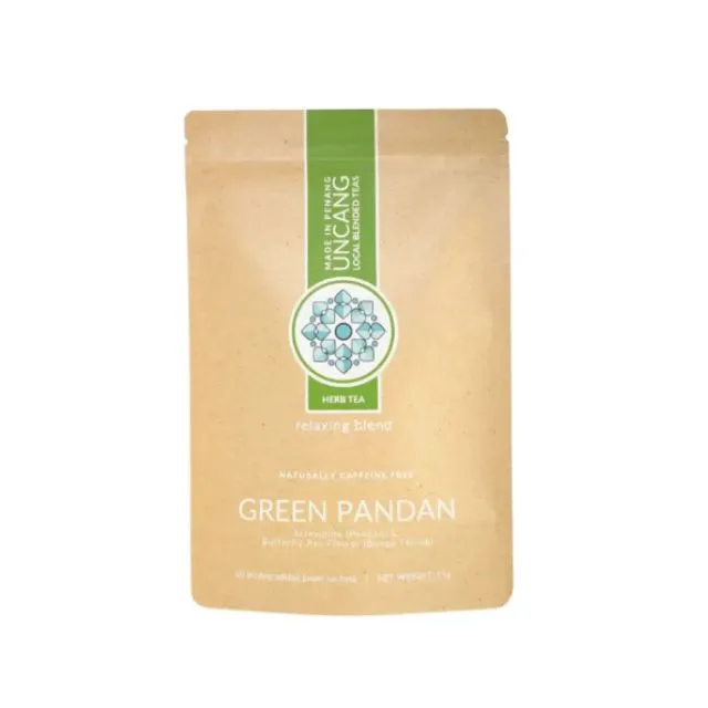 UNCANG TEA: Green Pandan : Pandan Butterfly Pea Floral Tea