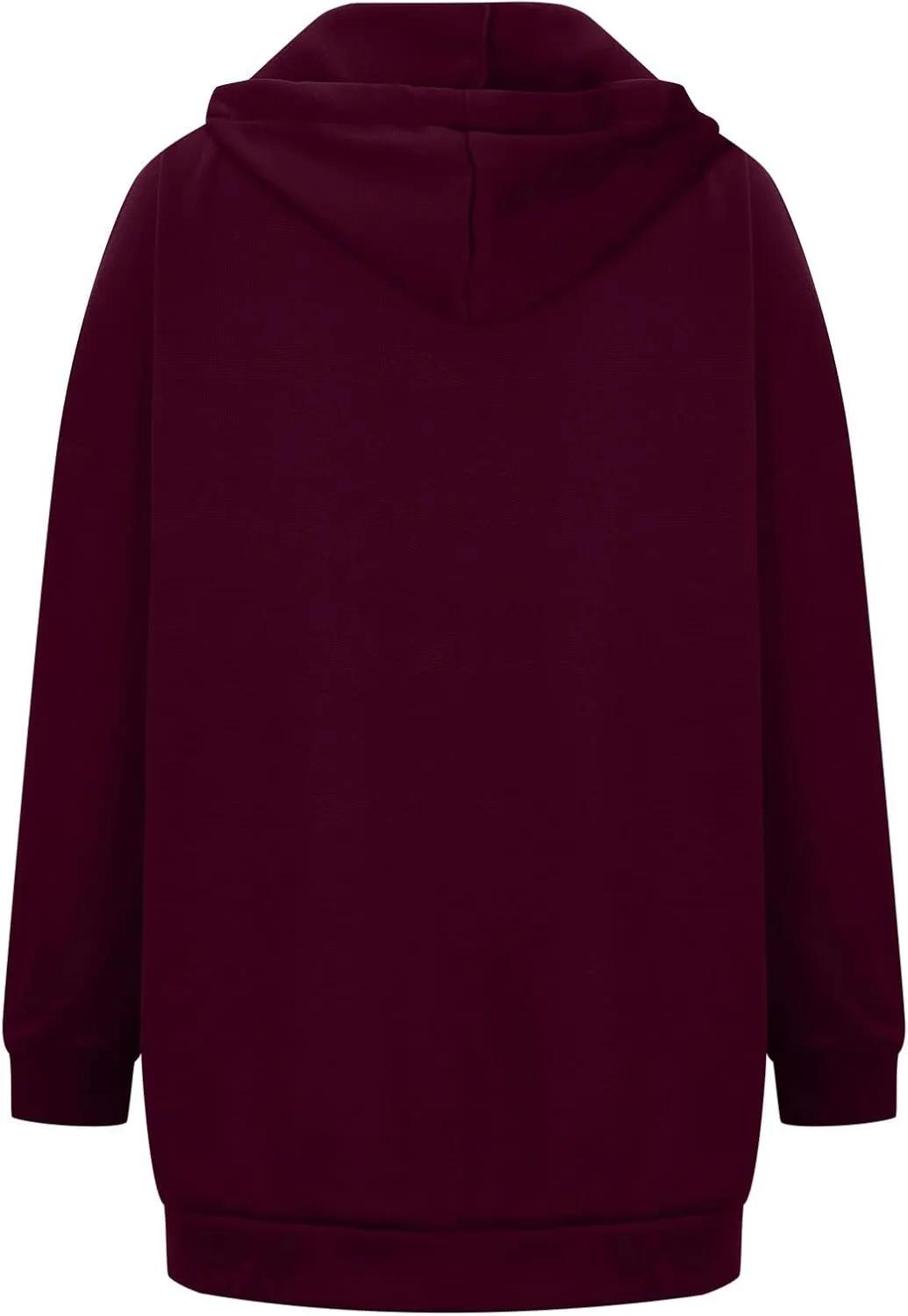 Women Long Sweatshirt Pullover Long Sleeve Solid Color Zip Up Hoodies Slim Fit Casual Fall Winter Shirts with Pocket